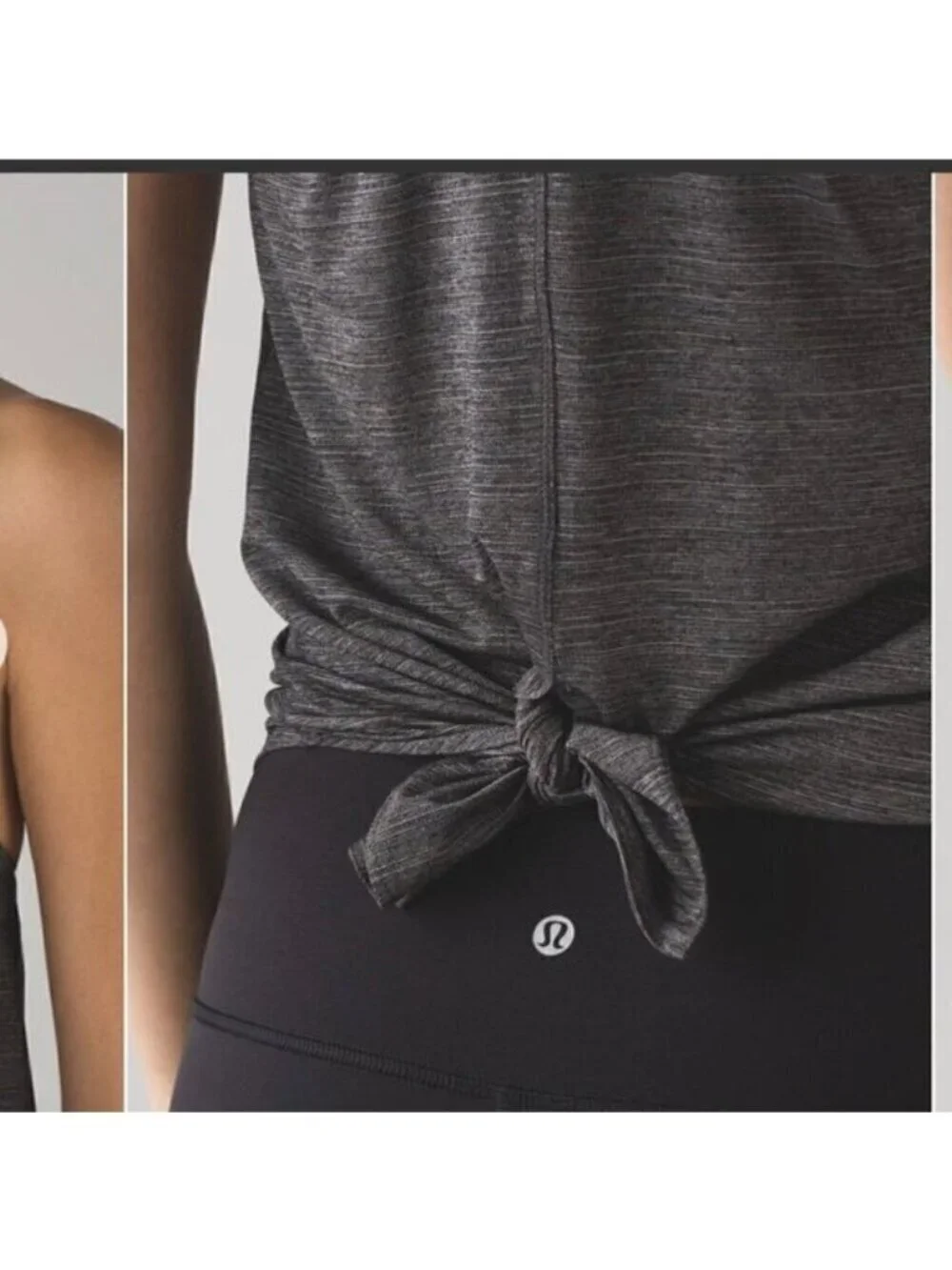 LULULEMON Hot like Agni singlet in heather gray size 4 J57